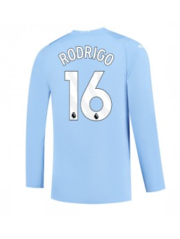 Manchester City Rodri Hernandez #16 Replika Hemmakläder 2023-24 Långärmad